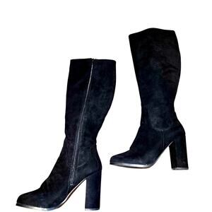 Madden Girl 7 Black Women's Knee Length Riding Boots Shoes